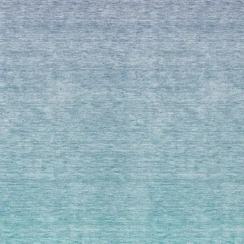 9' X 12' Sky Blue And Teal Blue Ombre Washable Indoor Outdoor Area Rug