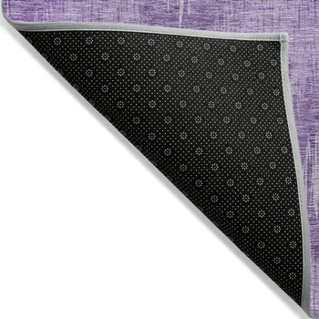 3' X 5' Plum Purple And Lavender Ikat Washable Indoor Outdoor Area Rug
