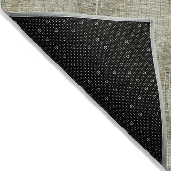 10' X 14' Taupe And Beige Ikat Washable Indoor Outdoor Area Rug