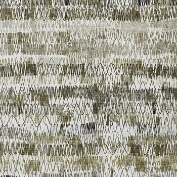 5' X 8' Taupe Beige And Tan Striped Washable Indoor Outdoor Area Rug