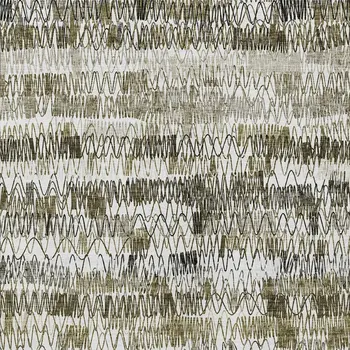 10' X 14' Taupe Beige And Tan Striped Washable Indoor Outdoor Area Rug