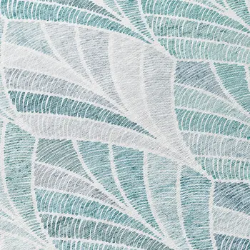 8' X 10' Aqua Mint Green And Silver Geometric Washable Indoor Outdoor Area Rug