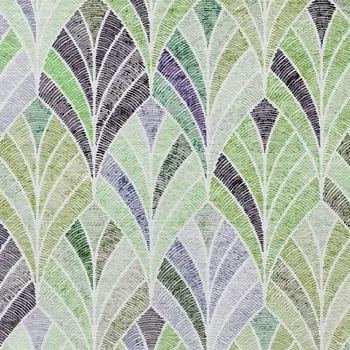 8' X 10' Artichoke Green And Mint Green Geometric Washable Indoor Outdoor Area Rug