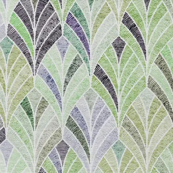 10' X 14' Artichoke Green And Mint Green Geometric Washable Indoor Outdoor Area Rug