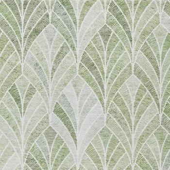 3' X 5' Sage Artichoke Green And Mint Green Geometric Washable Indoor Outdoor Area Rug