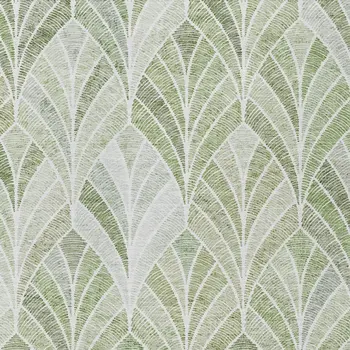 5' X 8' Sage Artichoke Green And Mint Green Geometric Washable Indoor Outdoor Area Rug