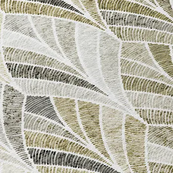 9' X 12' Taupe Ivory And Brown Geometric Washable Indoor Outdoor Area Rug