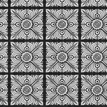 5' X 8' Black Ivory And Gray Medallion Washable Indoor Outdoor Area Rug