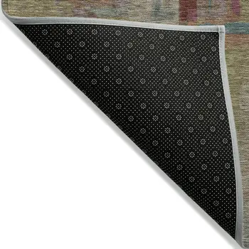 3' X 5' Taupe Beige And Blush Geometric Washable Indoor Outdoor Area Rug