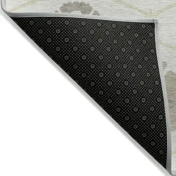 10' X 14' Ivory Taupe And Brown Medallion Washable Indoor Outdoor Area Rug