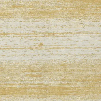 9' X 12' Gold And Ivory Striped Washable Indoor Outdoor Area Rug