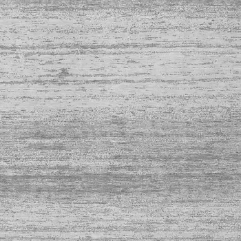 9' X 12' Gray And Silver Striped Washable Indoor Outdoor Area Rug