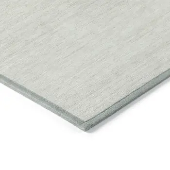 9' X 12' Ivory And Beige Striped Washable Indoor Outdoor Area Rug