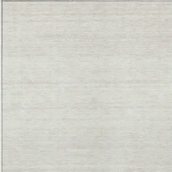 9' X 12' Ivory And Beige Striped Washable Indoor Outdoor Area Rug