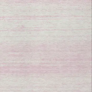 9' X 12' Pink And Ivory Striped Washable Indoor Outdoor Area Rug
