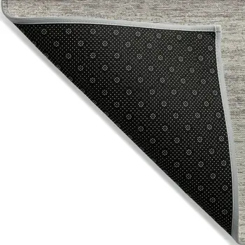 10' X 14' Taupe And Beige Striped Washable Indoor Outdoor Area Rug