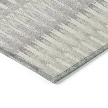 5' X 8' Beige Taupe And Gold Southwestern Washable Indoor Outdoor Area Rug