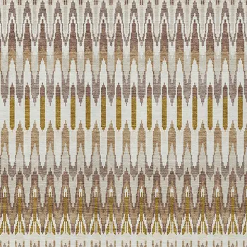 10' X 14' Brown Beige And Taupe Southwestern Washable Indoor Outdoor Area Rug