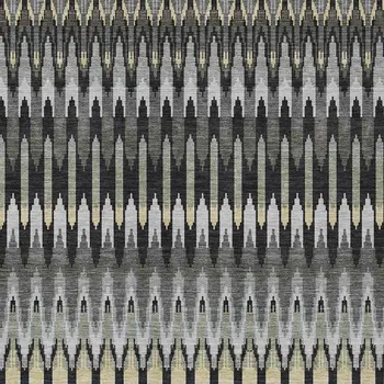 8' X 10' Charcoal Gray And Beige Southwestern Washable Indoor Outdoor Area Rug