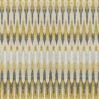 3' X 5' Gold Beige And Gray Southwestern Washable Indoor Outdoor Area Rug