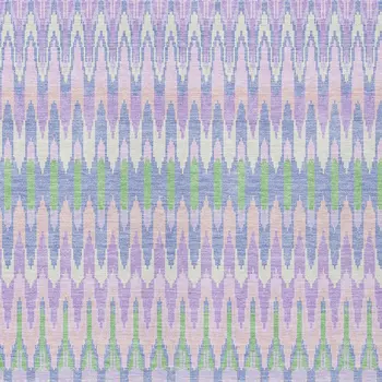 8' X 10' Lavender Pink And Lime Green Southwestern Washable Indoor Outdoor Area Rug