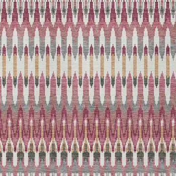 10' X 14' Mauve Merlot And Ivory Southwestern Washable Indoor Outdoor Area Rug