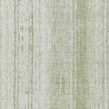 3' X 5' Artichoke Green And Ivory Striped Washable Indoor Outdoor Area Rug