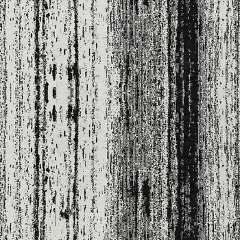 5' X 8' Black And Ivory Striped Washable Indoor Outdoor Area Rug
