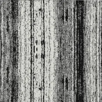 10' X 14' Black And Ivory Striped Washable Indoor Outdoor Area Rug