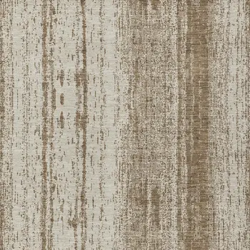 3' X 5' Brown And Ivory Striped Washable Indoor Outdoor Area Rug