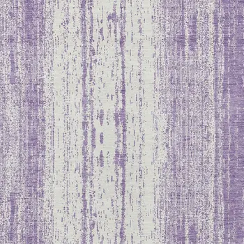 3' X 5' Purple And Ivory Striped Washable Indoor Outdoor Area Rug