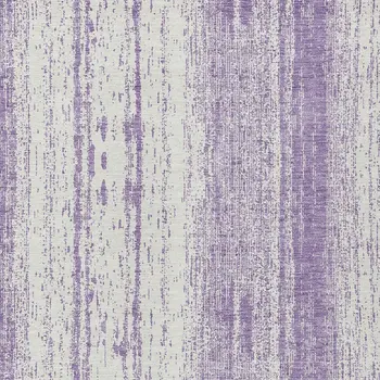 10' X 14' Purple And Ivory Striped Washable Indoor Outdoor Area Rug