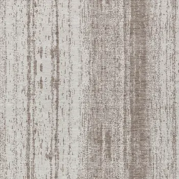 5' X 8' Taupe And Ivory Striped Washable Indoor Outdoor Area Rug