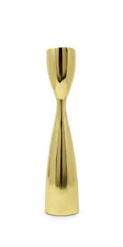 10" Gold Stainless Steel Tabletop Taper Candlestick
