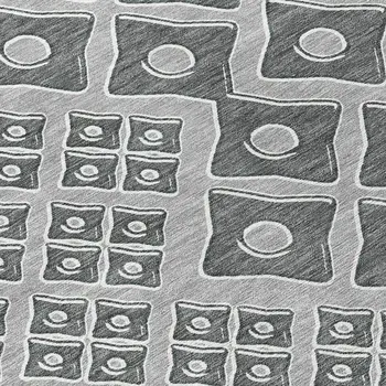 5' X 8' Gray And Light Gray Geometric Washable Indoor Outdoor Area Rug