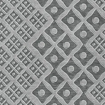 10' X 14' Gray And Light Gray Geometric Washable Indoor Outdoor Area Rug