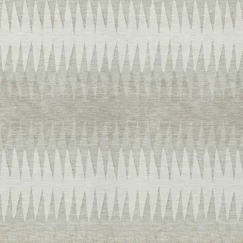 8' X 10' Ivory And Gray Striped Washable Indoor Outdoor Area Rug