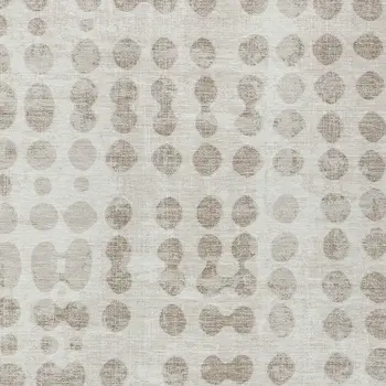 3' X 5' Ivory And Beige Abstract Washable Indoor Outdoor Area Rug