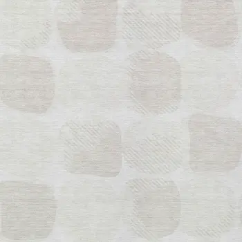 8' X 10' Ivory And Beige Abstract Washable Indoor Outdoor Area Rug