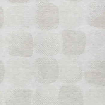 9' X 12' Ivory And Beige Abstract Washable Indoor Outdoor Area Rug