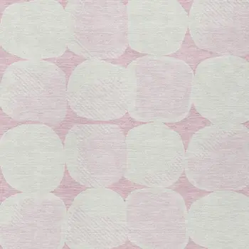 8' X 10' Pink And Ivory Abstract Washable Indoor Outdoor Area Rug