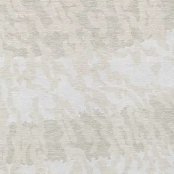 5' X 8' Ivory And Beige Animal Print Washable Indoor Outdoor Area Rug