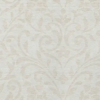 8' X 10' Ivory And Beige Floral Washable Indoor Outdoor Area Rug