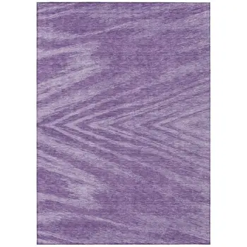 10' X 14' Purple And Ivory Abstract Washable Indoor Outdoor Area Rug