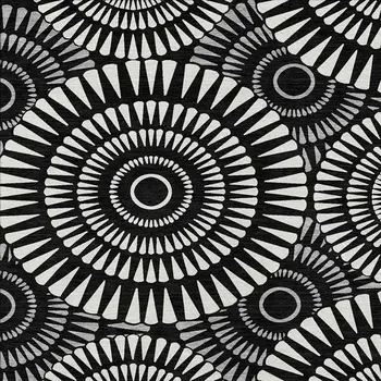 10' X 14' Black And Ivory Geometric Washable Indoor Outdoor Area Rug