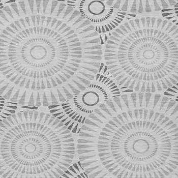 10' X 14' Gray And Dark Gray Geometric Washable Indoor Outdoor Area Rug