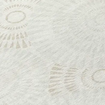 10' X 14' Ivory And Gray Geometric Washable Indoor Outdoor Area Rug