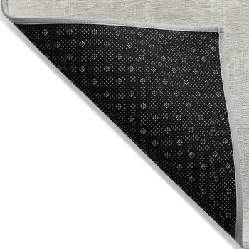 5' X 8' Ivory And Beige Chevron Washable Indoor Outdoor Area Rug