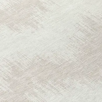 8' Ivory And Beige Round Chevron Washable Indoor Outdoor Area Rug