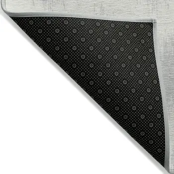 3' X 5' Silver And Gray Chevron Washable Indoor Outdoor Area Rug